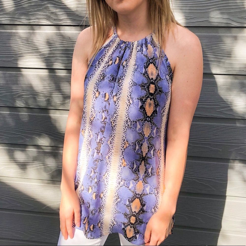 Snake skin tank top